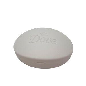 Dove Bar Soap Storage Case Holder Travel Container Plastic Embossed Unused